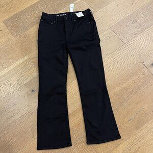 J. Crew 9" Black Billie Demi Boot Cut Jeans - Size 28